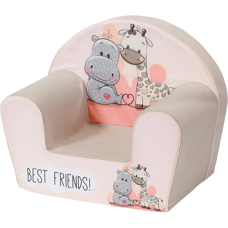 Knorrtoys 'Best Friends' Kindersessel hellgrau/weiß