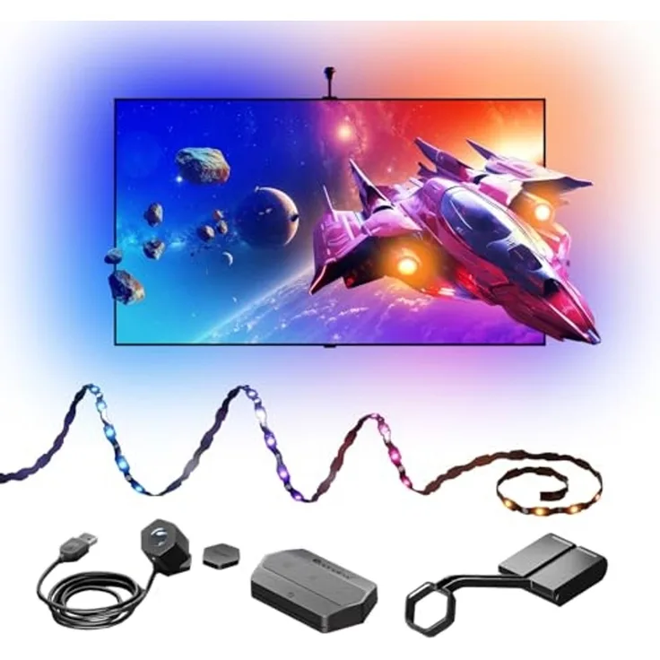 Nanoleaf 4D V2 Screen Mirror + Light Strip Kit for 65 /165 cm