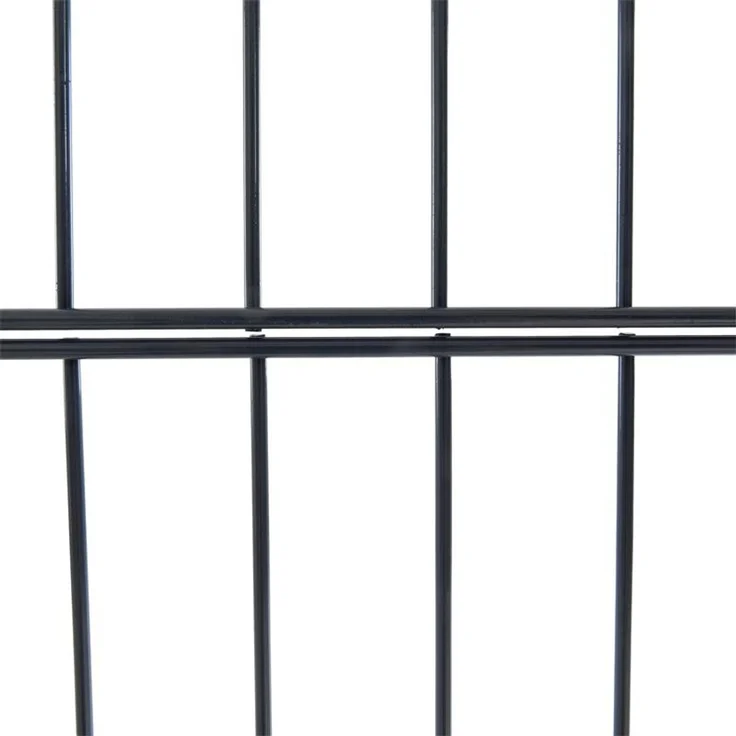 Doppelstabmattenzaun Gitterzaun Drahtgitter 80 cm RAL 7016 Gartenzaun Stabmatten – Bild 6