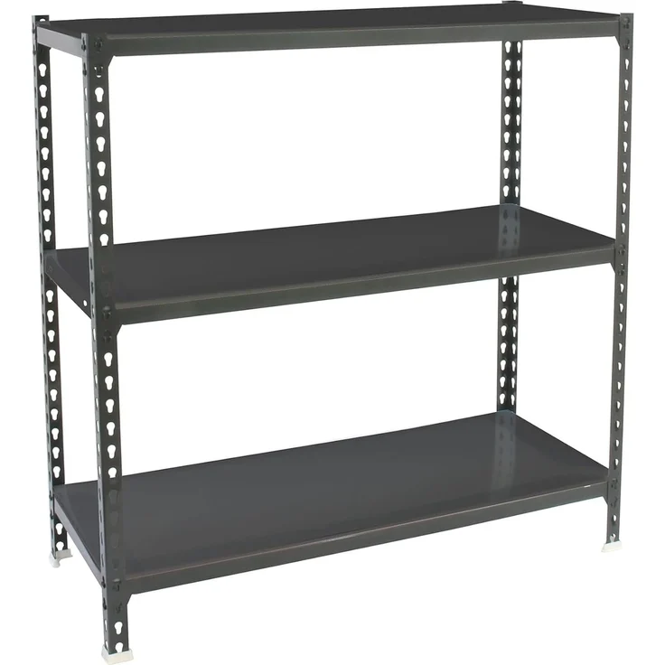Simon Rack Simonclick Metallregal, 1000 x 900 x 400 mm, 3 Regalböden, 180 kg Biege-Punkt, Regale, Anthrazit – Bild 1