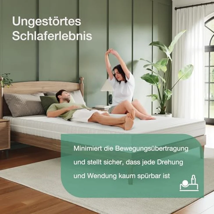 Novilla Matratze 160x200 H3/H2 7-Zonen Kaltschaummatratze | Größe + Höhe wählbar | Atmungsaktive 60°Waschbare Bezug | Öko-Tex CertiPUR US | Rollenmatratze Höhe 16 cm – Bild 10