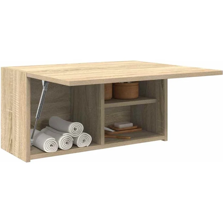 vidaXL Bad-Wandschrank Sonoma-Eiche 60x25x30 cm Holzwerkstoff 860060 – Bild 1