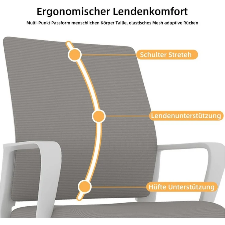 STILVORA Relaxsessel Polsterstuhl Metallrahmen Armlehnstuhl Bürostuhl Schreibtischstuhl (Chefsessel mit Rückenlehne aus atmungsaktivem Netzgewebe, im Wohn- oder Schlafzimmer, verhindert ein Umkippen), in verschiedenen Farben erhältlich – Bild 4