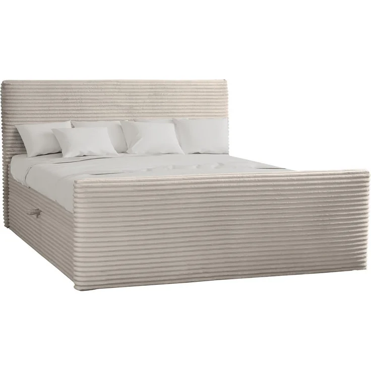 Kaiser Möbel Boxbett Trento, Ecru, mit 2 Bettkästen, Bonellmatratzen H3, 180x200 cm, perfekte Schlaflösung mit hochwertigem Topper