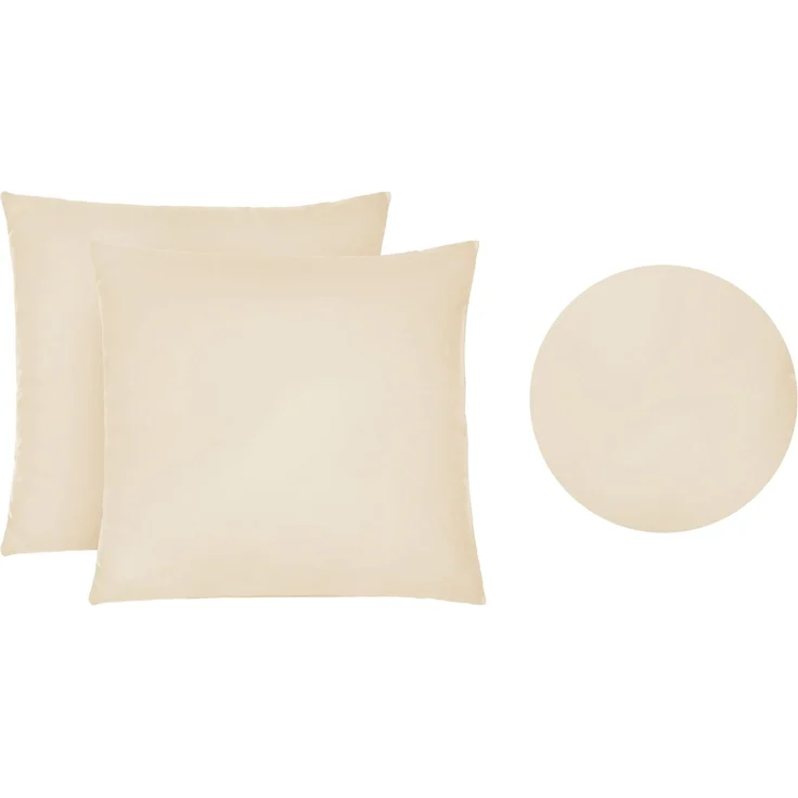biberna Feinjersey-Kissenbezug, 2-teilig, kitt, 40x40 cm – Bild 5