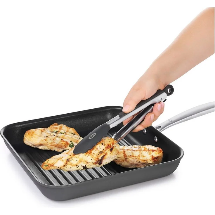 OXO Good Grips Kochzange OXO Zange mit Silikonköpfen – 30 cm, mit Antihaftbeschichtung und stabil für einfaches Greifen und Wenden – Bild 2