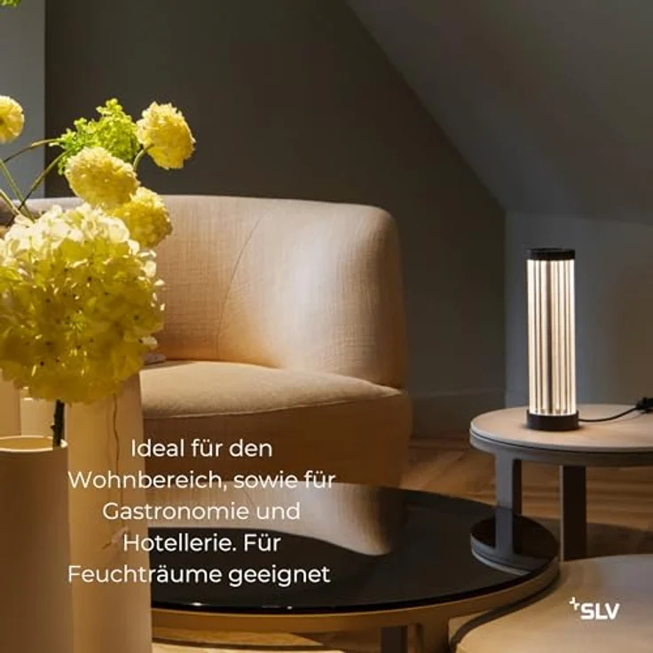 SLV QUIMERA Tischleuchte, 2700/3000K, dimmbar, dunkel kupfer, 4,3 Watt, LED, Schutzart IP20 – Bild 8