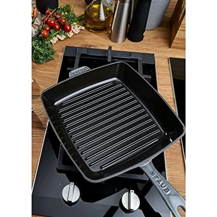 Staub Bbq 26 x 26 cm Grillpfanne aus Graphitgusseisen – Bild 3