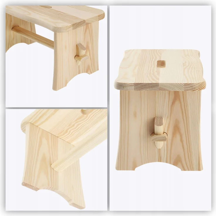 KADAX Küchenhocker aus Holz, Hocker, Stuhl, 39 cm, solide Plattform, Ryczka – Bild 9