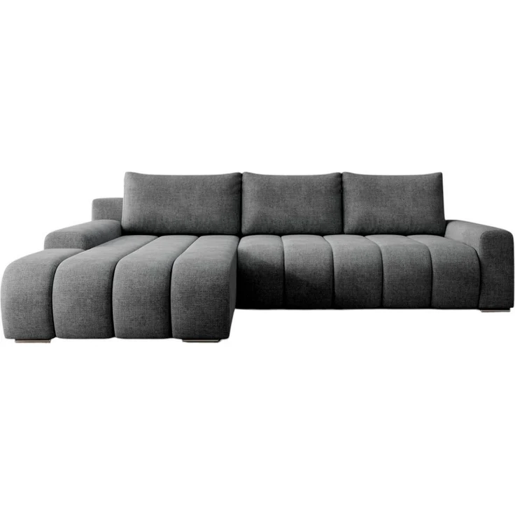 PROMETO Möbel Ecksofa Porto L mit Schlaffunktion und Bettkasten L-Form Links/Rechts – Bild 2
