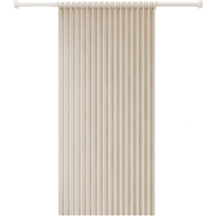 Agger Duschvorhang Wasserdichter Magnet-Falt-Duschvorhang, Verdickter Leinenoptik-Vorhang Breite 180 cm (1-tlg), Ideal für Badezimmer, Türrahmen, Schlafzimmer und als Raumteiler