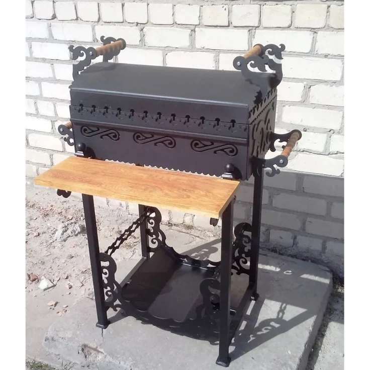 Barbecue Deckel für Grills-Mangals in Schwarz – Bild 5