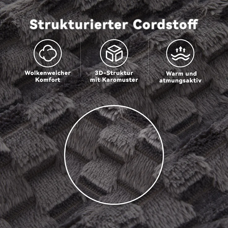 Merax Modulares Sofa U-Form/L-Form, 6-Sitzer Wohnlandschaft für Wohnzimmer, Rahmenloses Vollschaumsofa mit 74 cm Sitztiefe, Breiten Armlehnen und 2 Beweglichen Ottomanen, Montagefrei, Grau – Bild 6