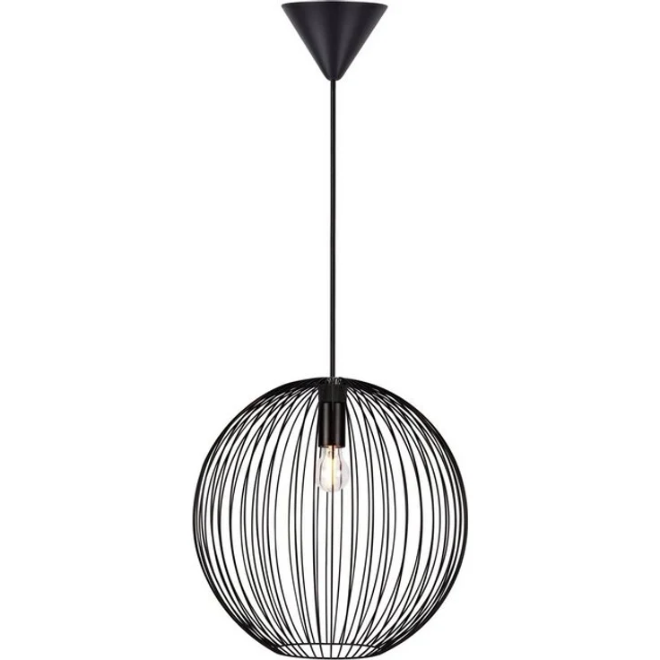 Nordlux Pendelleuchte Beroni, ohne Leuchtmittel, Minimalistisches und industrielles Design, für E27 LED Leuchmittel – Bild 4