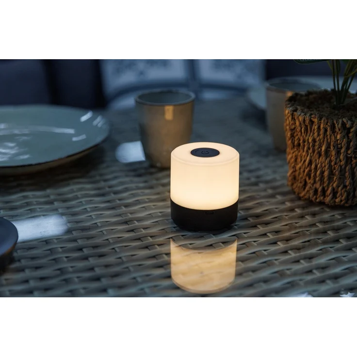 Di-KA Akku Tischleuchte SMAL 1,5W, RGB-Touchsteuerung, schwarz – Bild 5