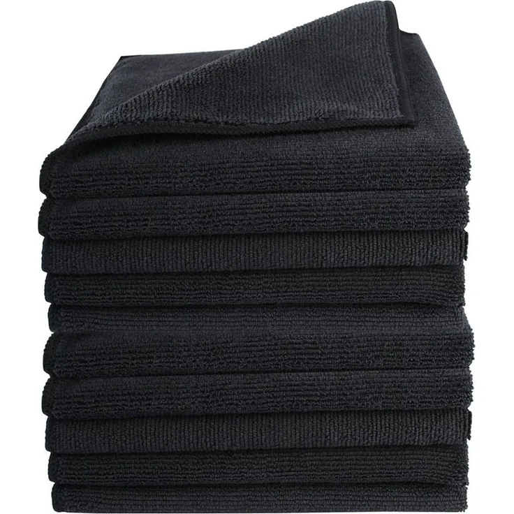 Hometex Premium Textiles Geschirrtuch Mikrofaser Putztuch, Staubtuch Reinigungstuch 40 x 40 cm, (10-tlg), Ideal für Autopflege, Küche und Barista