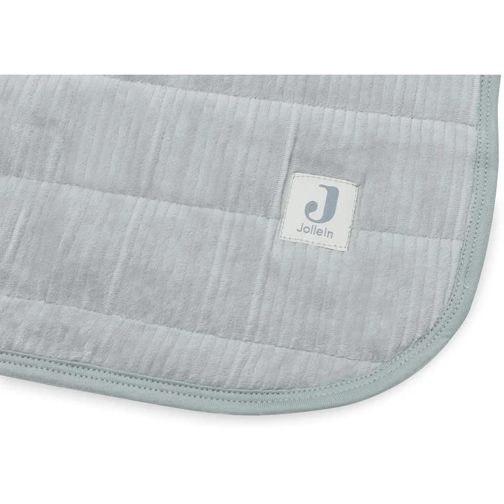 Jollein Babydecke 75 x 100 cm - Samt Ripp - Sea Gr – Bild 3