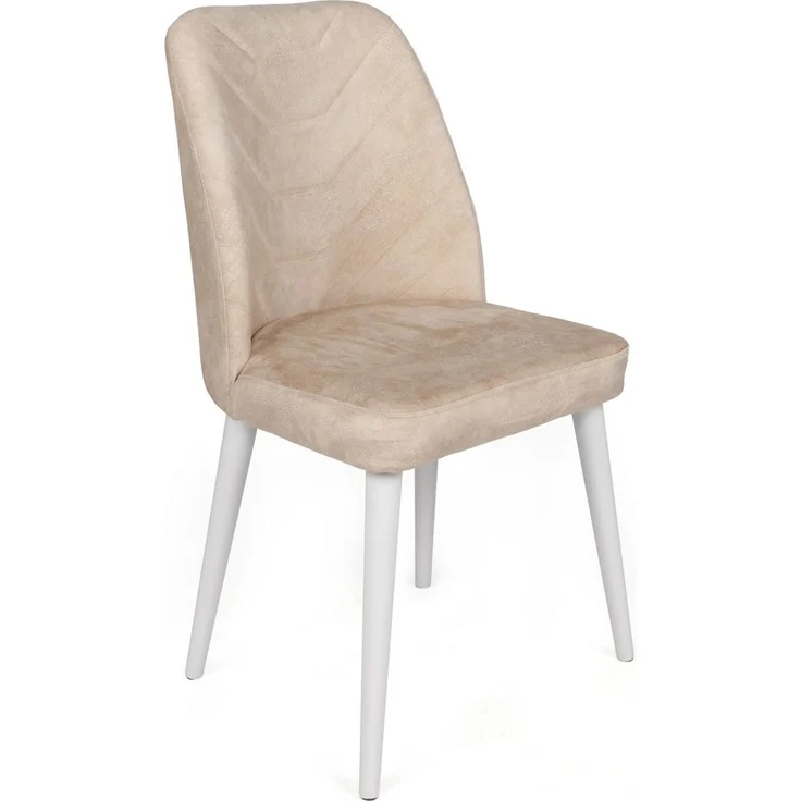 Skye Decor 'Dallas-580 V4' Stuhlset (4-teilig), Beige / Weiß, 50 x 90 x 49 cm – Bild 4