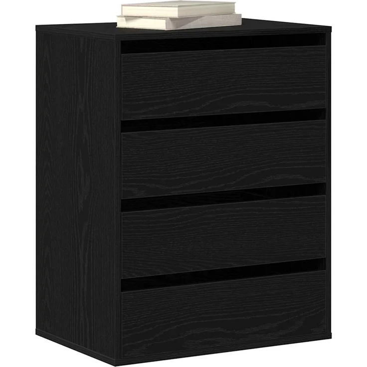 vidaXL Schubladenschrank Schwarz 60 x 41 x 76 cm Holzwerkstoff 868922 – Bild 3