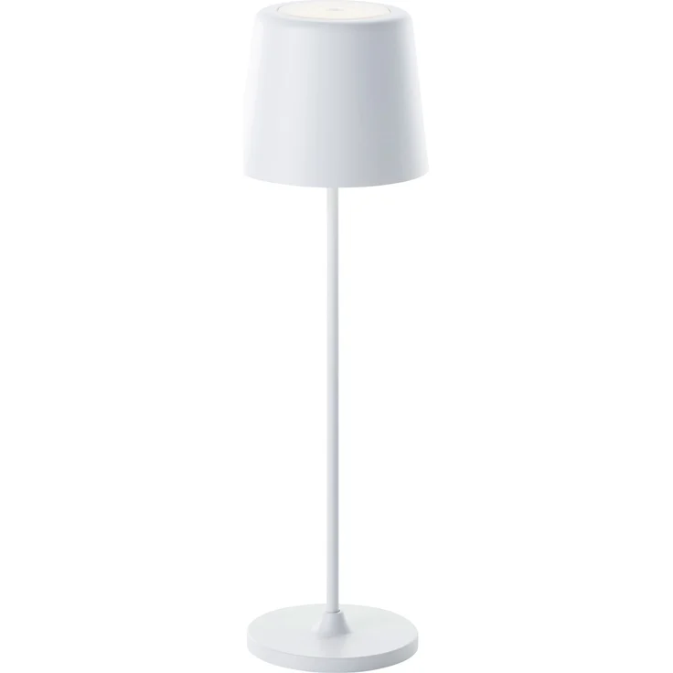Brilliant Lampe Kaami LED Außentischleuchte 37cm weiß matt Metall/Holz weiß 2 W LED integriert – Bild 5