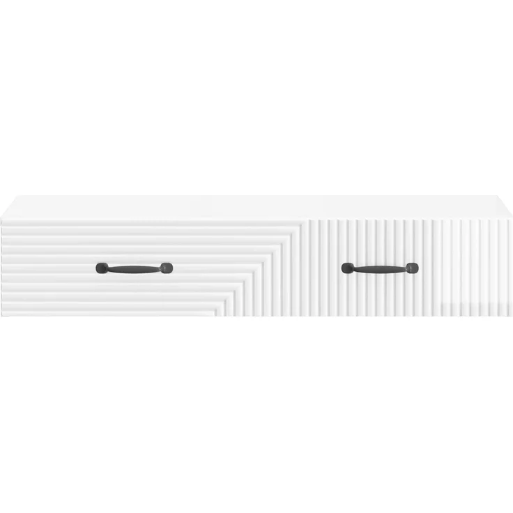 vidaXL Wandmontierter Beistelltisch Hochglanz Weiß 87,5 x 34,5 x 17 cm 898669 – Bild 5
