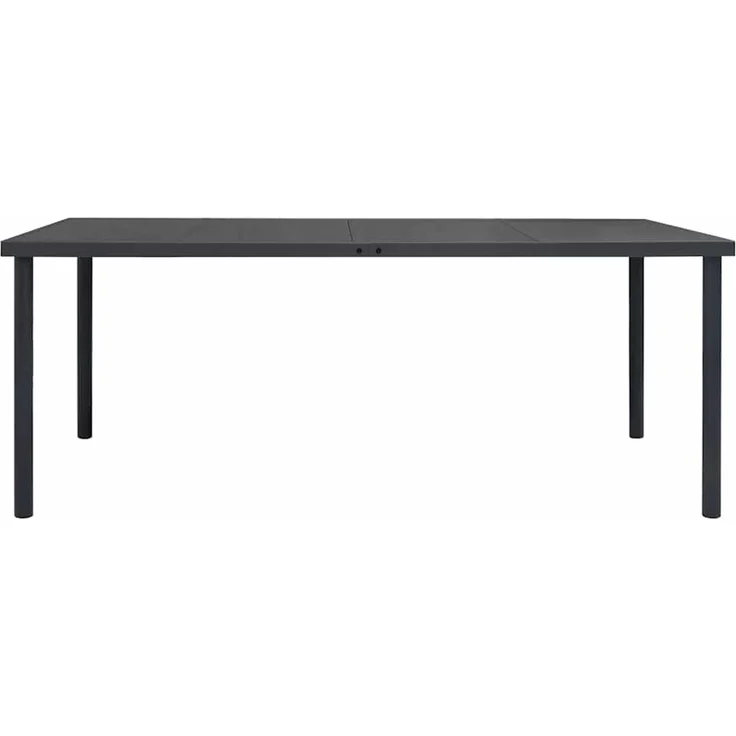 Gartentisch,Outdoor-Esstisch Anthrazit 190x90x74 cm Stahl – Bild 2