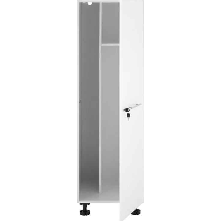 XORA 'PRIMUS' Küchenschrank, Holznachbildung weiß, 50 x 162 x 68 cm, verstellbare Füße – Bild 2