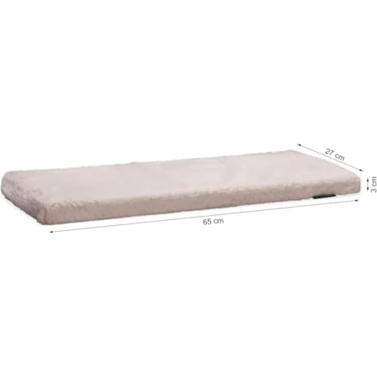 Beeztees Tierbett Fensterbankkissen Moza aus Plüsch rosa – Bild 2