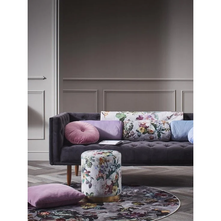 Essenza Dekokissen Fleur, aus weichem Samt mit Blumenprint – Bild 2