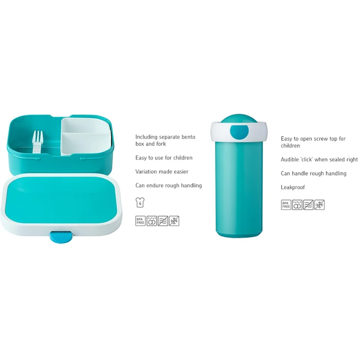 Mepal - Lunch-Set Campus - Lunch-Set für Kinder mit Verschlussbecher & Lunch Box - Lunch-Set für die Schule oder Unterwegs - Spülmaschinenfest & BPA-frei - 300 ml + 750 ml - Paw Patrol Pups – Bild 2