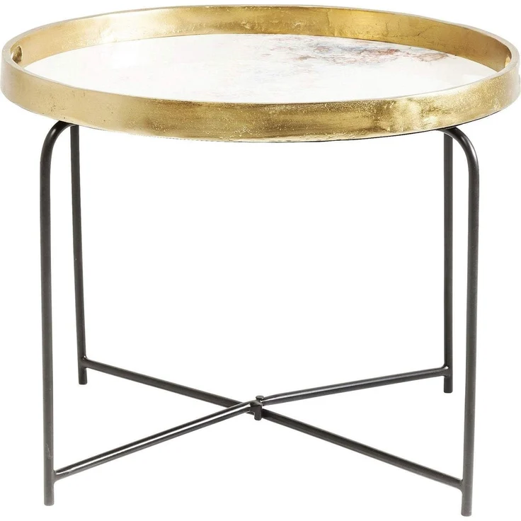 Kare Design Beistelltisch Mystic Round, 2-er Set, Durchmesser 90cm , Marmor Beistelltisch, edel und dezent, Kaffeetisch, (H/B/T) 55 x 90 x 90 cm – Bild 4