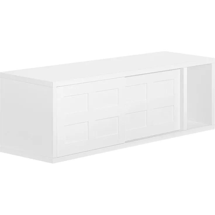 SoBuy FHK18-W Wandgarderobe, MDF, Lackiert, Weiß, 75 x 23 x 20 cm