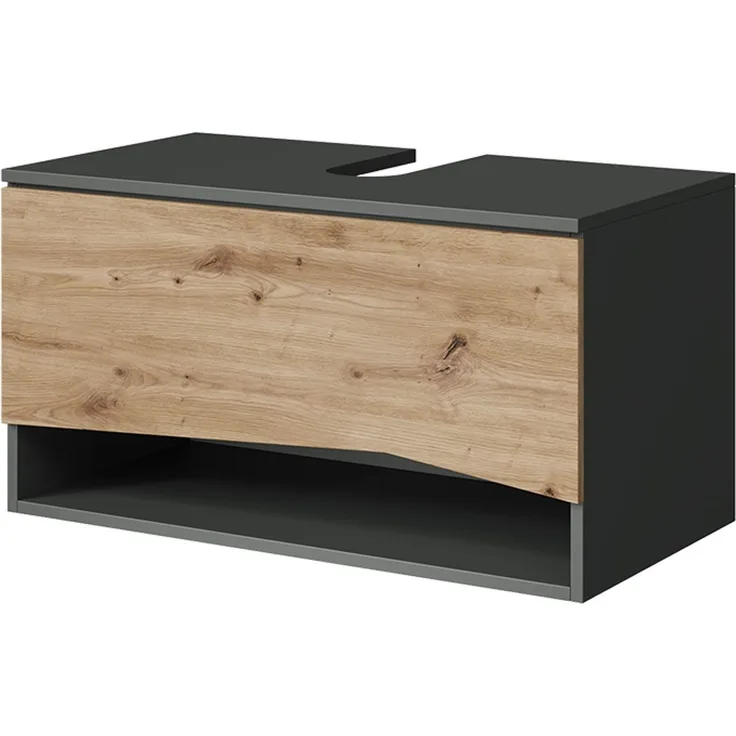 Waschbeckenunterschrank Willow Artisan 80 x 42.8 cm mit Schublade Vicco