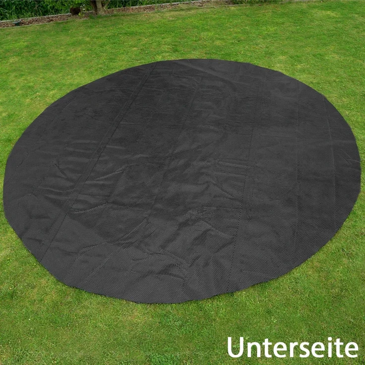 Poolpanda Pool Solarfolie Ø 457 cm Premium rund | schwarz/blau | 400 my | 12 mm Luftblasen – Bild 4