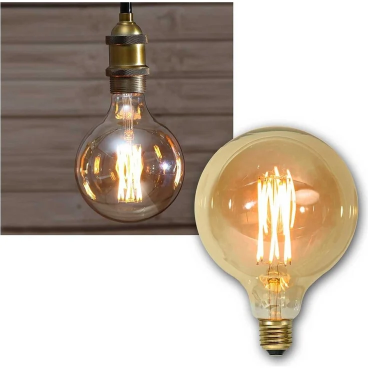 Decoration LED "Vintage Gold", E27, 1800 K, A+ – Bild 1