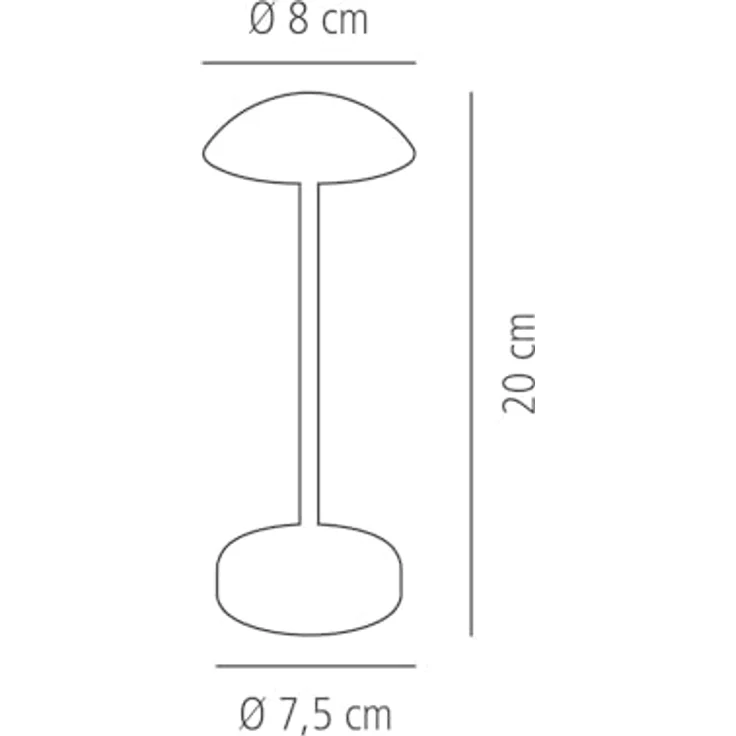 APS ALVA LED Akku-Tischleuchte, 1,0 W, 3-stufig dimmbar, Farbtemperatur wählbar, schwarz – Bild 3