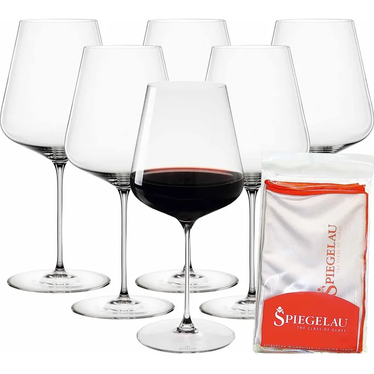 Spiegelau Definition Bordeauxglas 750 ml 6er Set + Poliertuch