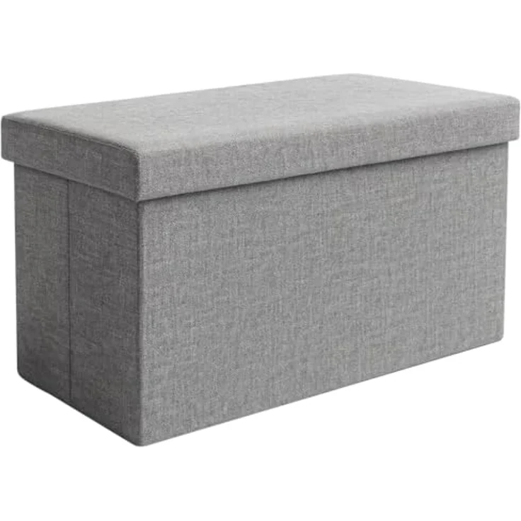 Ruhhy Stauraumhocker Stoffpouf Sitzbox Truhe XL (Spar-Set, 1 St, bis zu 80 kg), 54 l Stauraum, ideal für Decken, Spielzeug oder Alltagsgegenstände – Bild 1