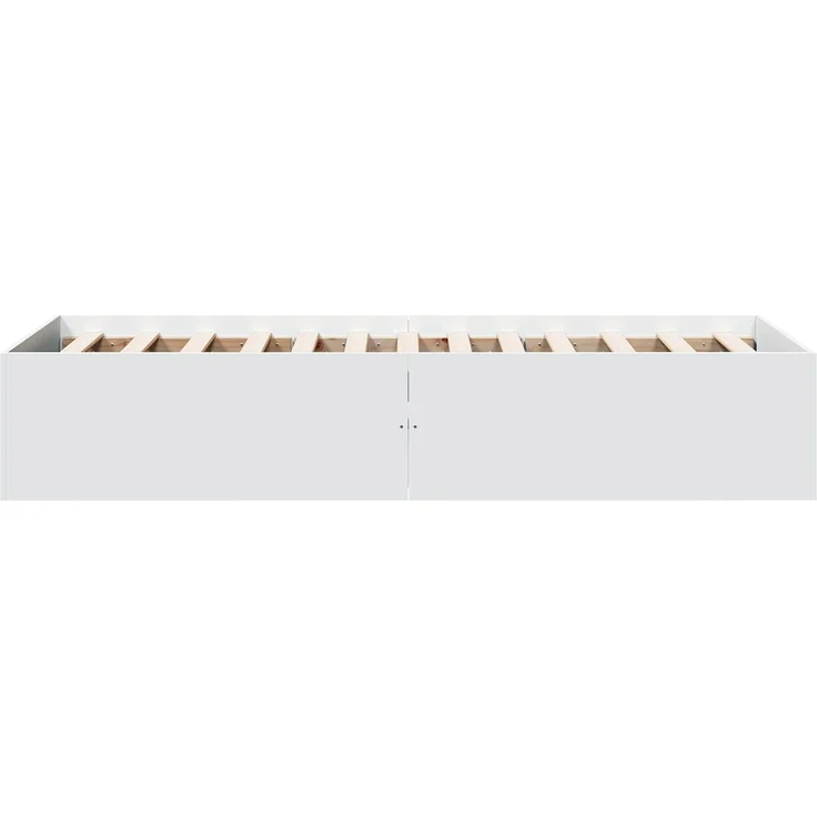 vidaXL Bodenbettgestell Weiß 80 x 200 cm Holzwerkstoff 3429541 – Bild 5