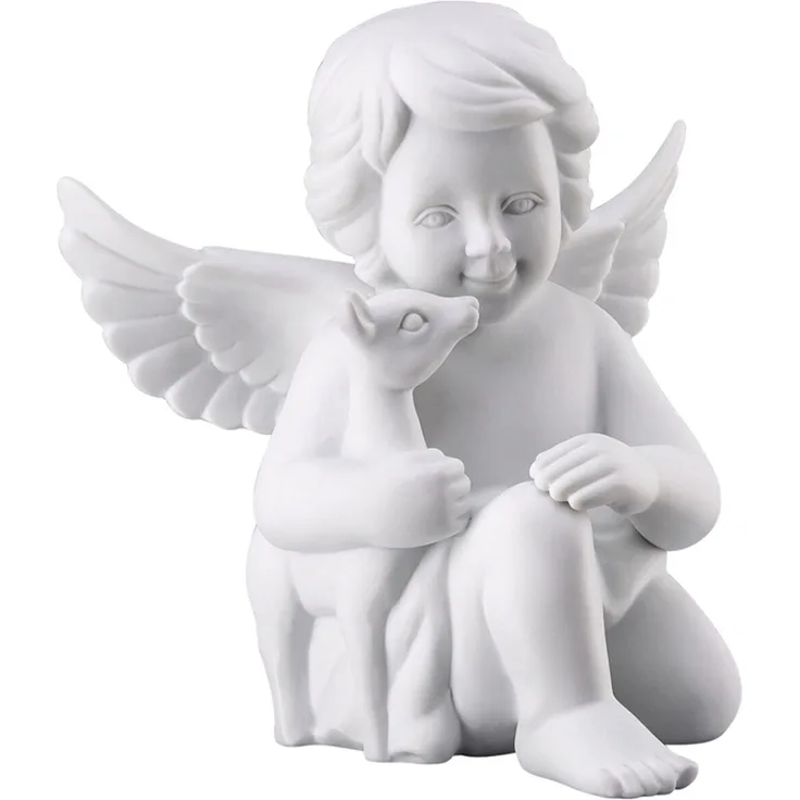 Rosenthal Selection Engel mit Bambi Gross Weiss Matt