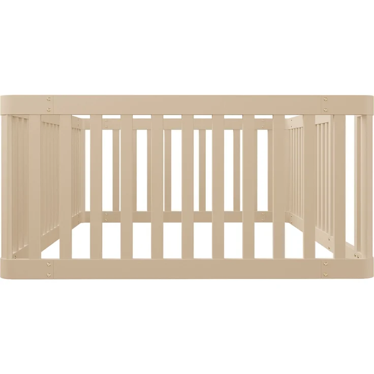 90x200 Holzbettgestell mit Zaun, Cream – Bild 9