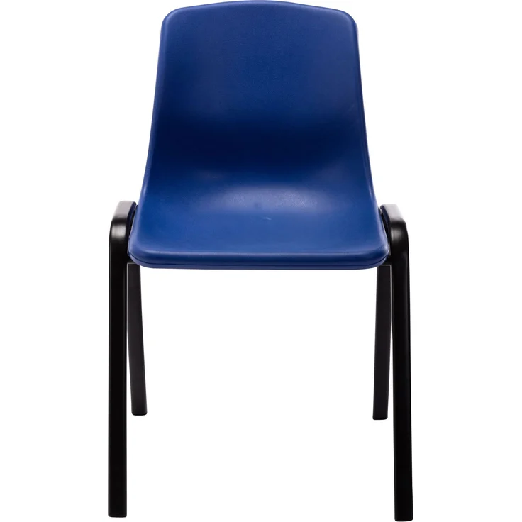 CLP 4er Set Stapelstuhl Nowra Kunststoff stapelbar und mit modernem Design,blau – Bild 2