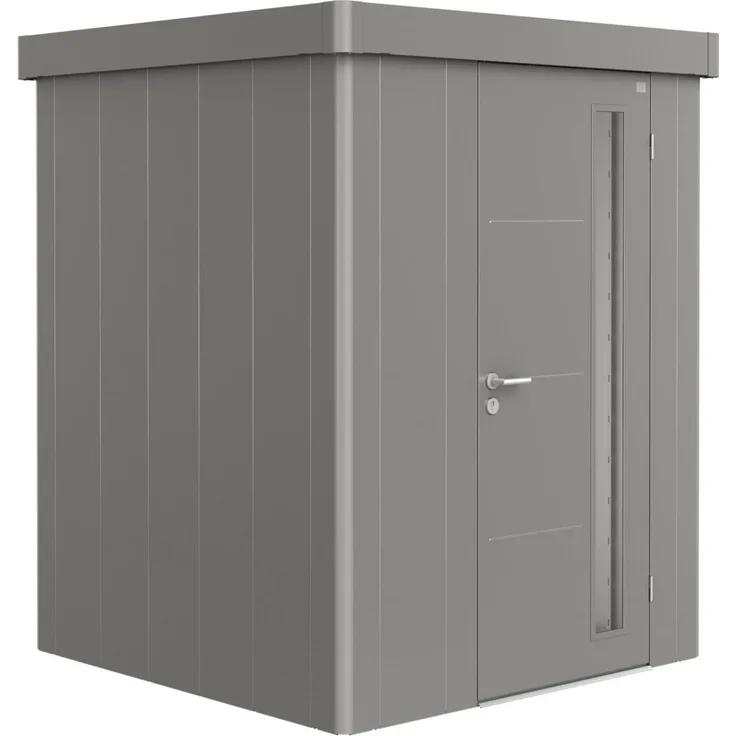 Biohort Gerätehaus Neo, 1A: 180 x 180 x 222 (b x t x h) cm, quarzgrau-metallic