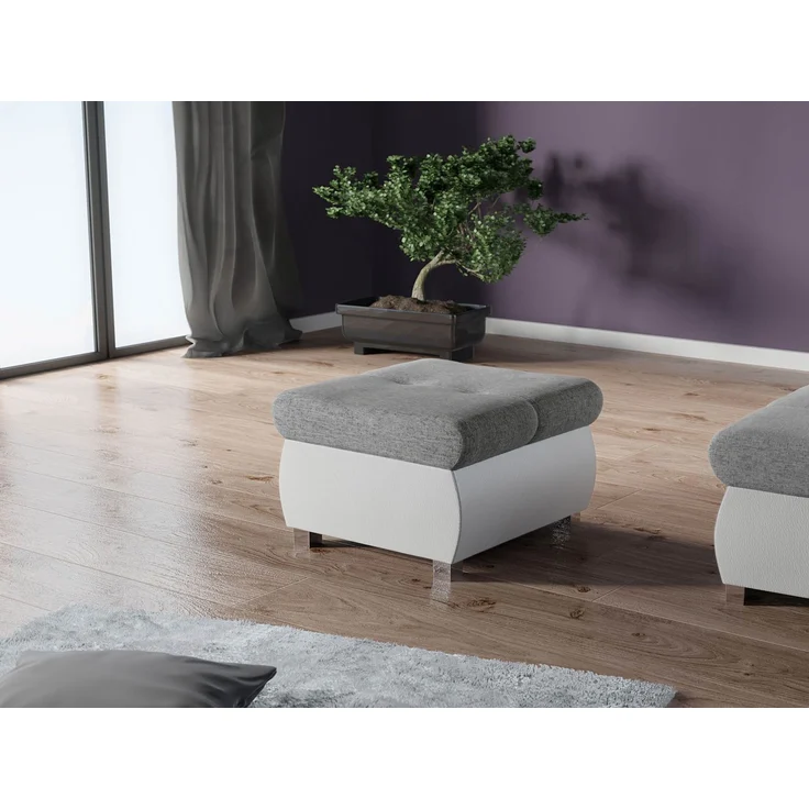 Polsterhocker Orkan Klein (Farbe: Soft 017 + Soul 17) – Bild 2