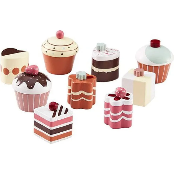 Kids Concept alle anderen Küchenspielzeug ConceptPastries 9 Stück, Mehrfarbig (1)