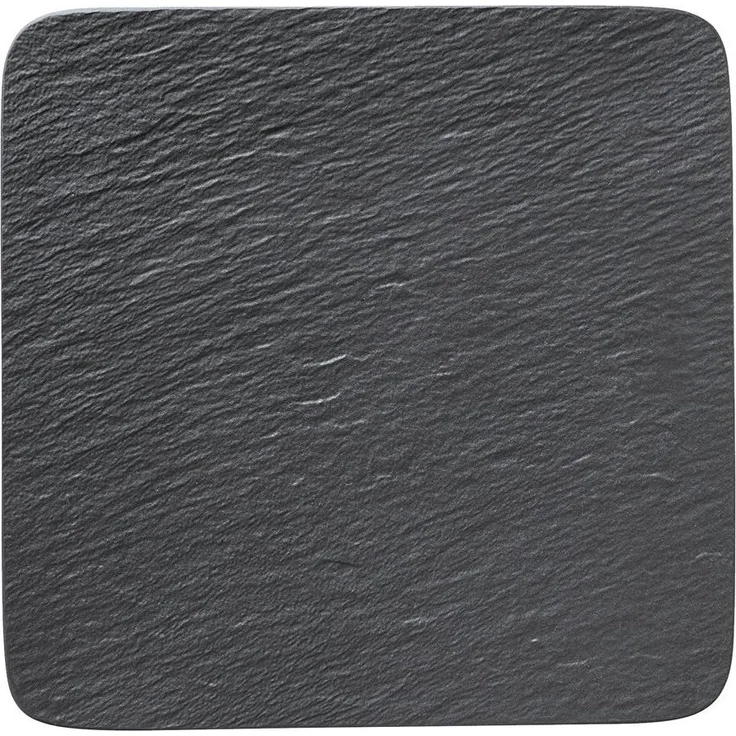 Villeroy & Boch Manufacture Rock Servierplatte quadratisch schwarz 32,5 cm – Bild 1