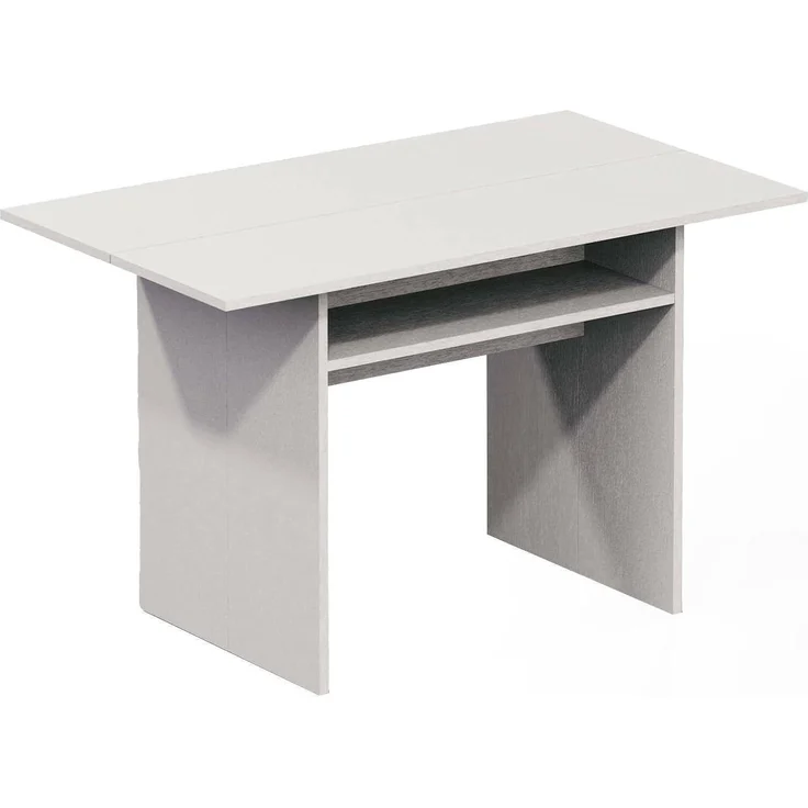 Dmora - Ausziehbare Konsole Lavanda, Esstisch mit Klappöffnung, ausziehbare Mehrzweckkonsole, 100 % Made in Italy, 120 x 70 x 75 cm, Weiß, – Bild 3