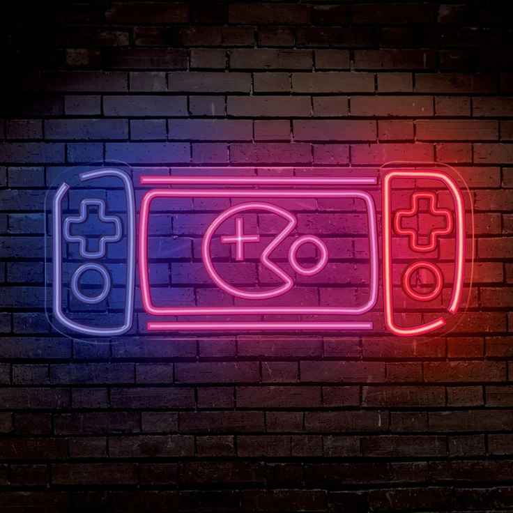 LED-Neonleuchte 37lm, 0,86A - Plexiglas Gaming Konsole Leuchte – Bild 4
