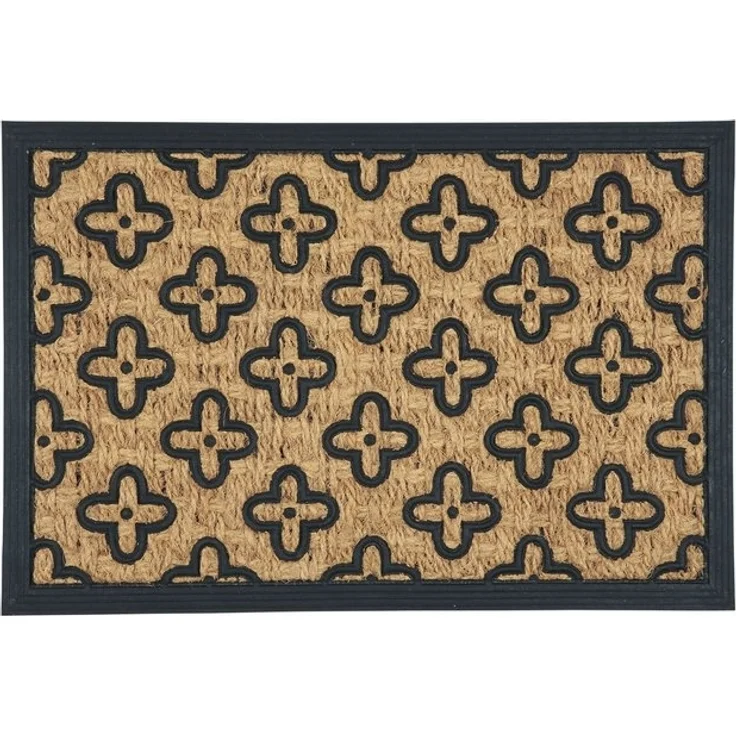 Ib Laursen - Fußmatte Türmatte Fußabtreter 40x60cm Blumen Kokos PVC 2829-00 – Bild 3