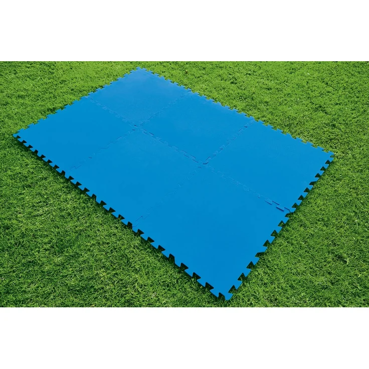 Bestway Pool-Bodenschutzfliesen Set 9 Stück á 50 x 50 cm, blau – Bild 8